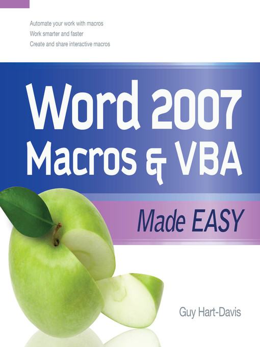 Title details for Word 2007 Macros & VBA Made Easy by Guy Hart-Davis - Wait list